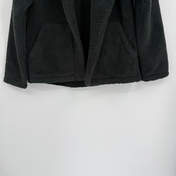 REI Co-Op Women’s Nook Cardigan Jacket Sherpa Fuzzy Teddy Size XS Gray Charcoal - Picture 3 of 9